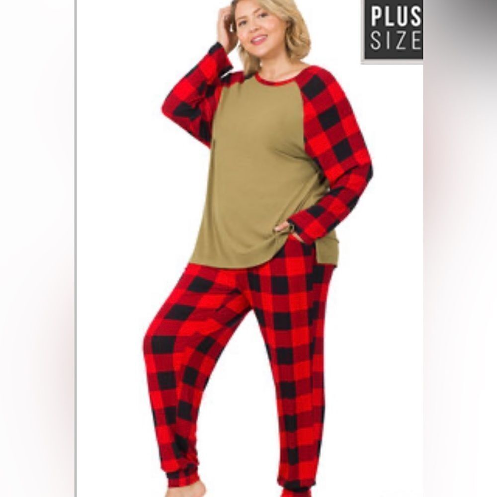 Buffalo Plaid Lounge Set 